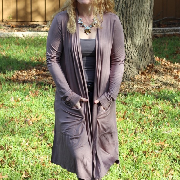 30% OFF 2/MORE M,L Super Soft Mocha Cardigan - Picture 2 of 5